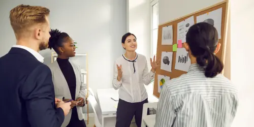 Un atelier en groupe pour les entrepreneurs